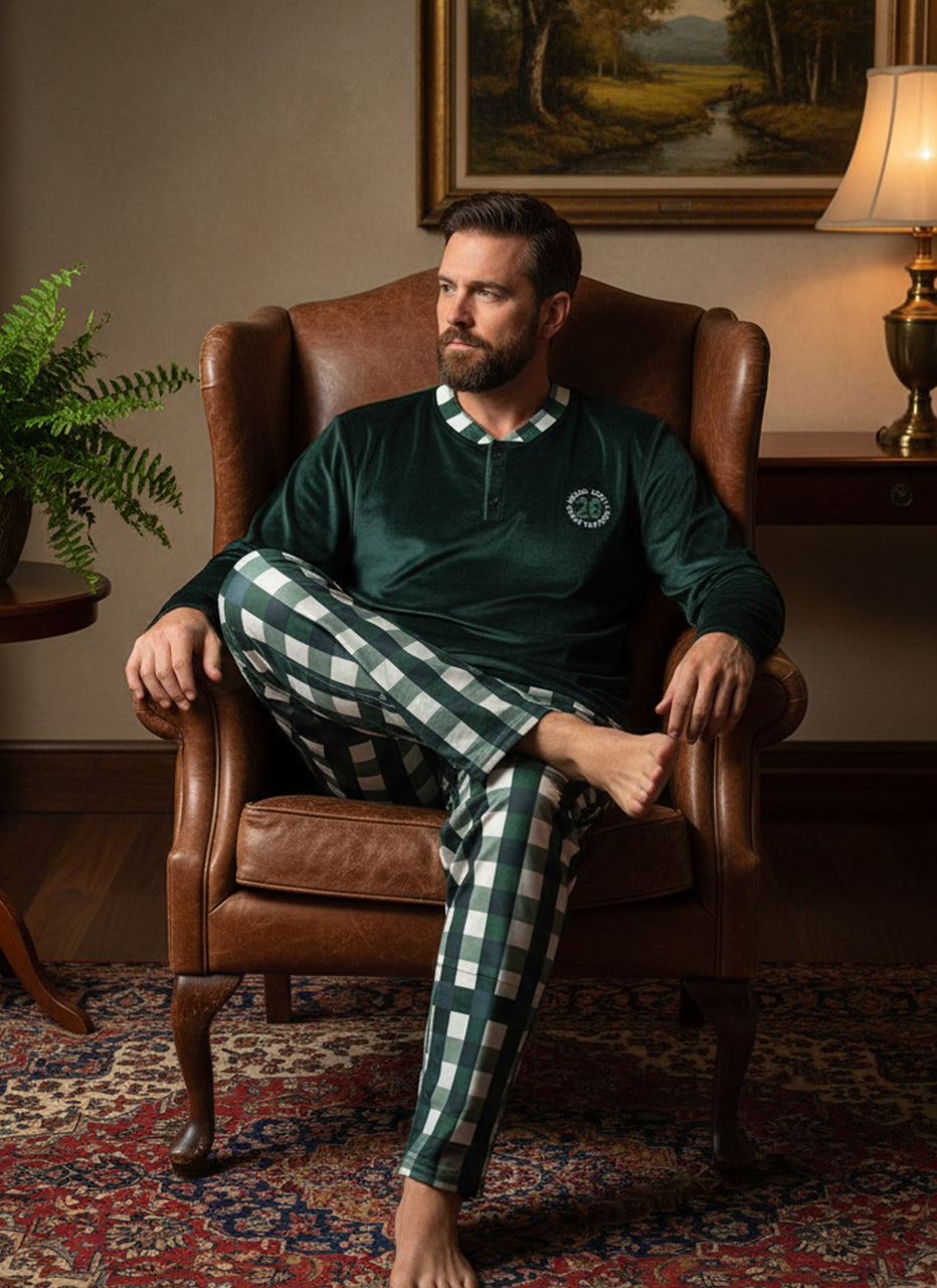 بيجامة رجالي مبطنة