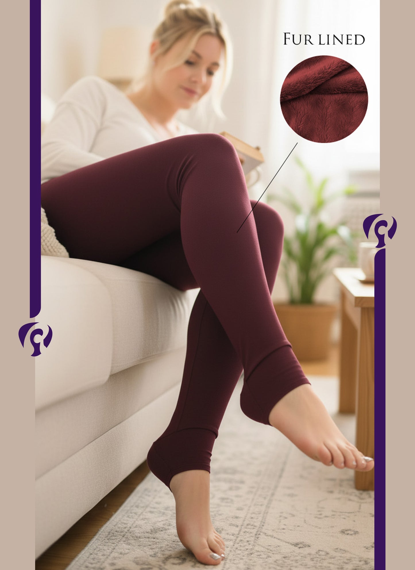 بنطلون ليجن مبطن