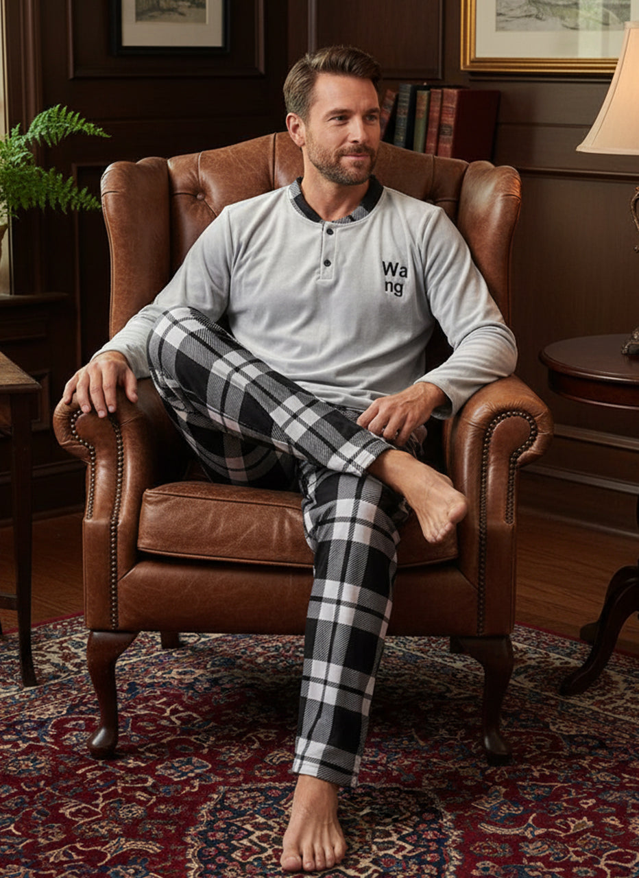 بيجامة رجالي مبطنة