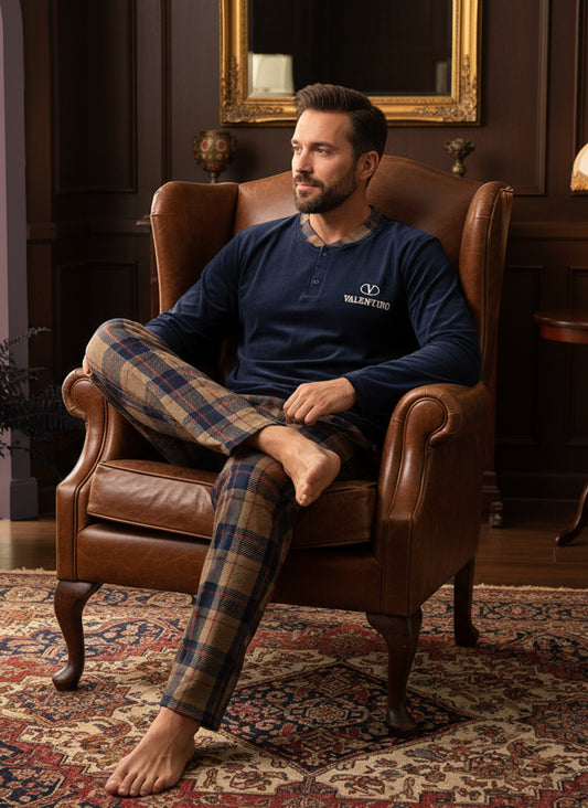 بيجامة رجالي مبطنة