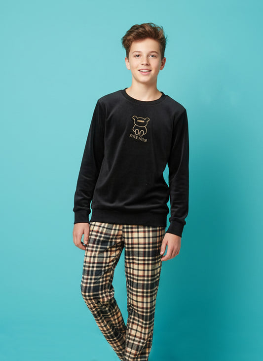 بيجامة قطيفة اطفالي