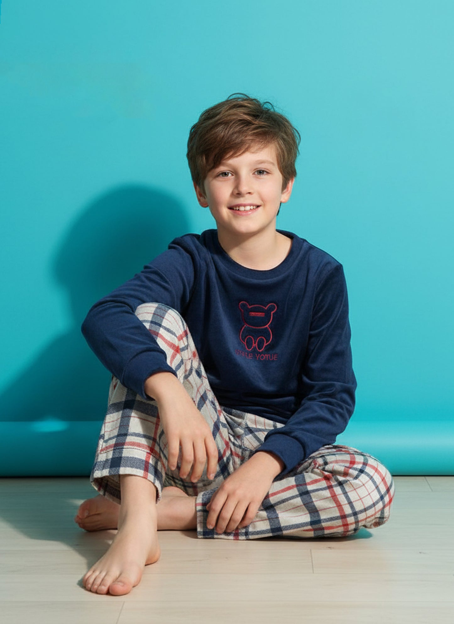 بيجامة قطيفة اطفالي