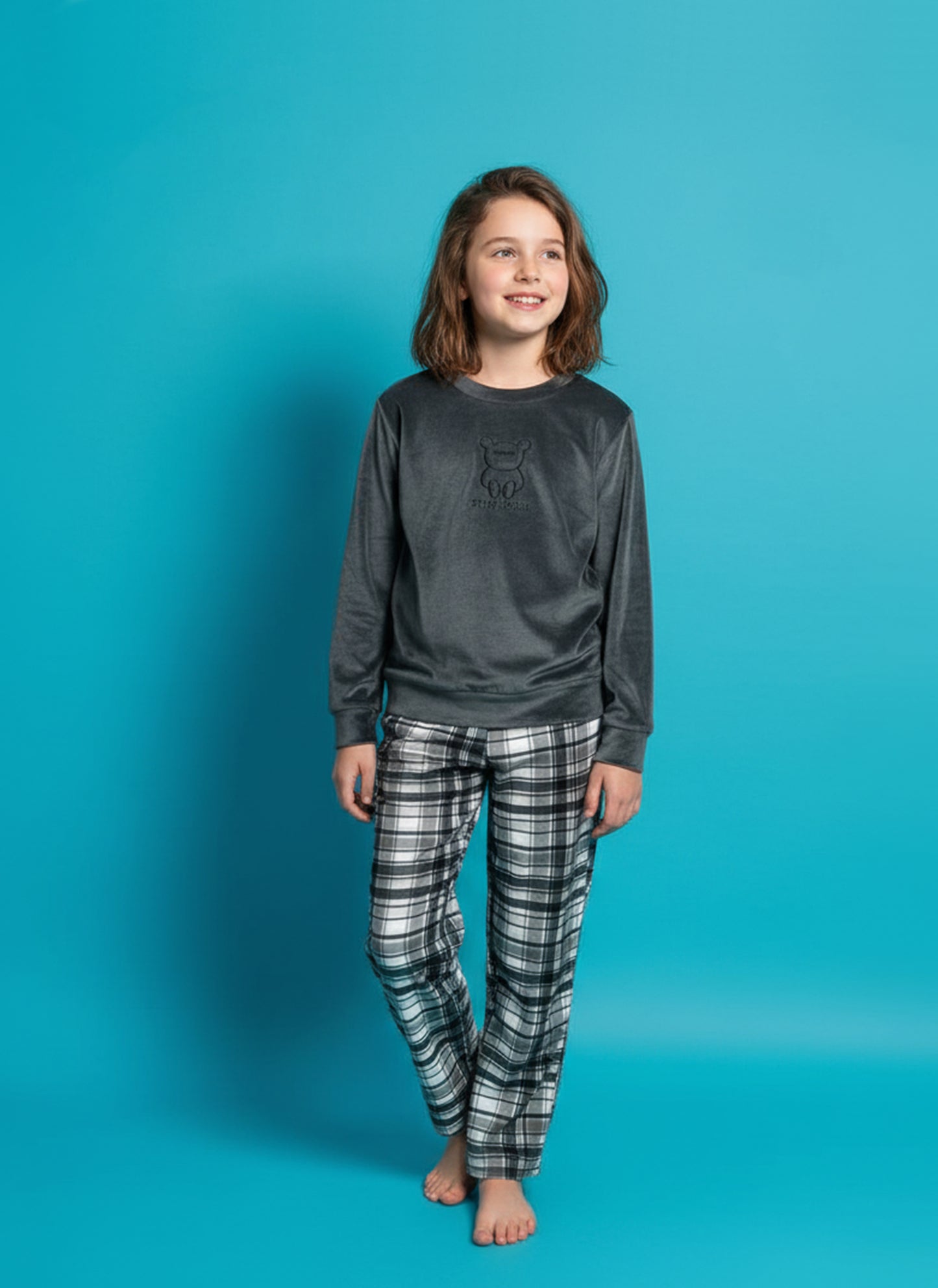 بيجامة قطيفة اطفالي