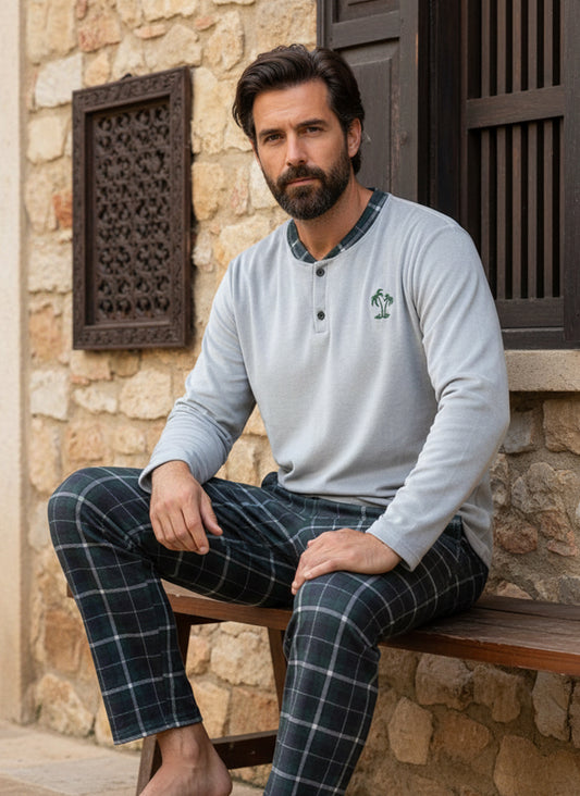 بيجامة رجالي مبطنة