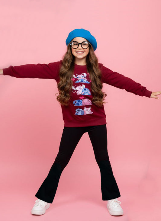 سوت بناتي بنطلون شارلستون