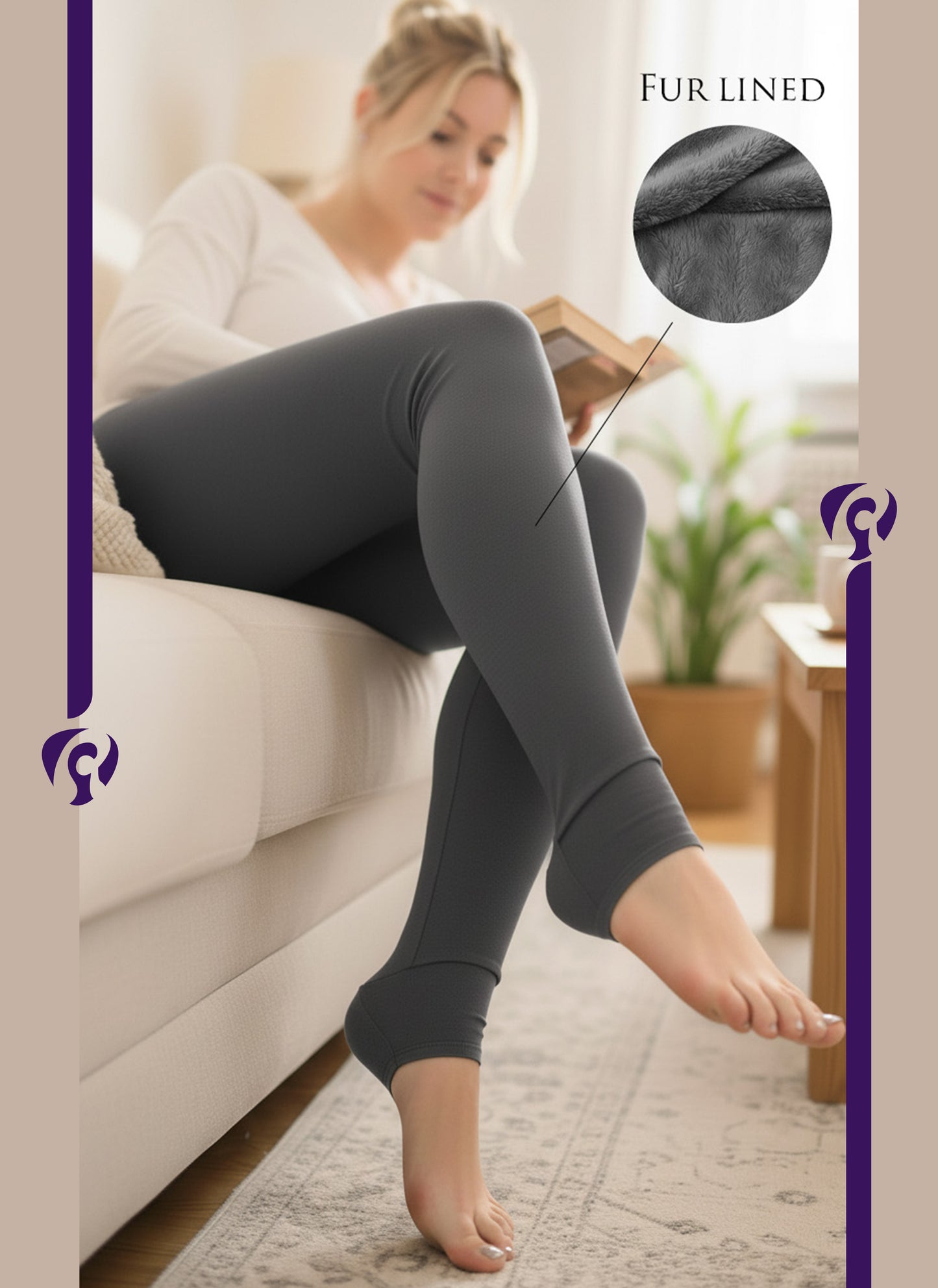 بنطلون ليجن مبطن