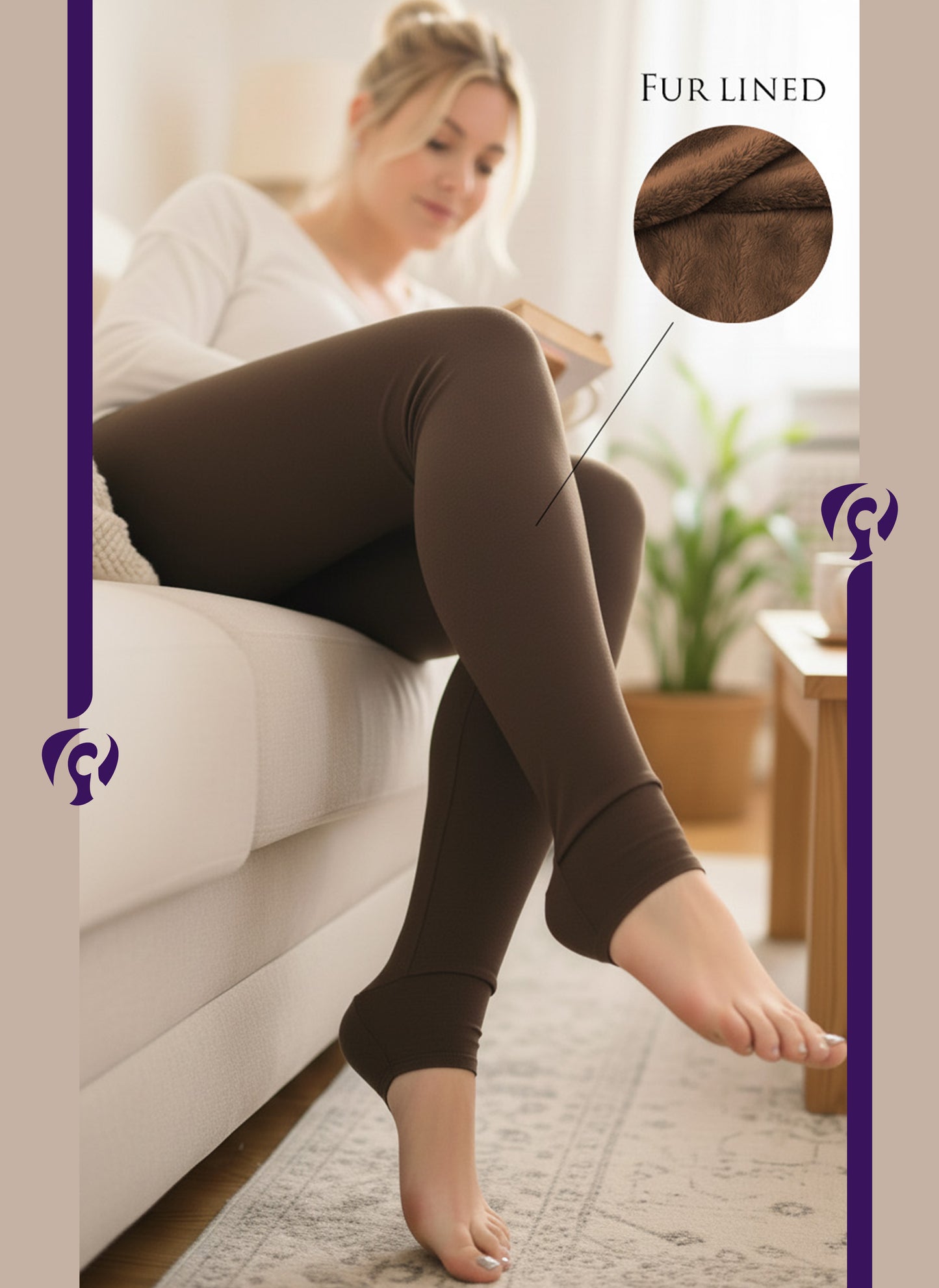 بنطلون ليجن مبطن