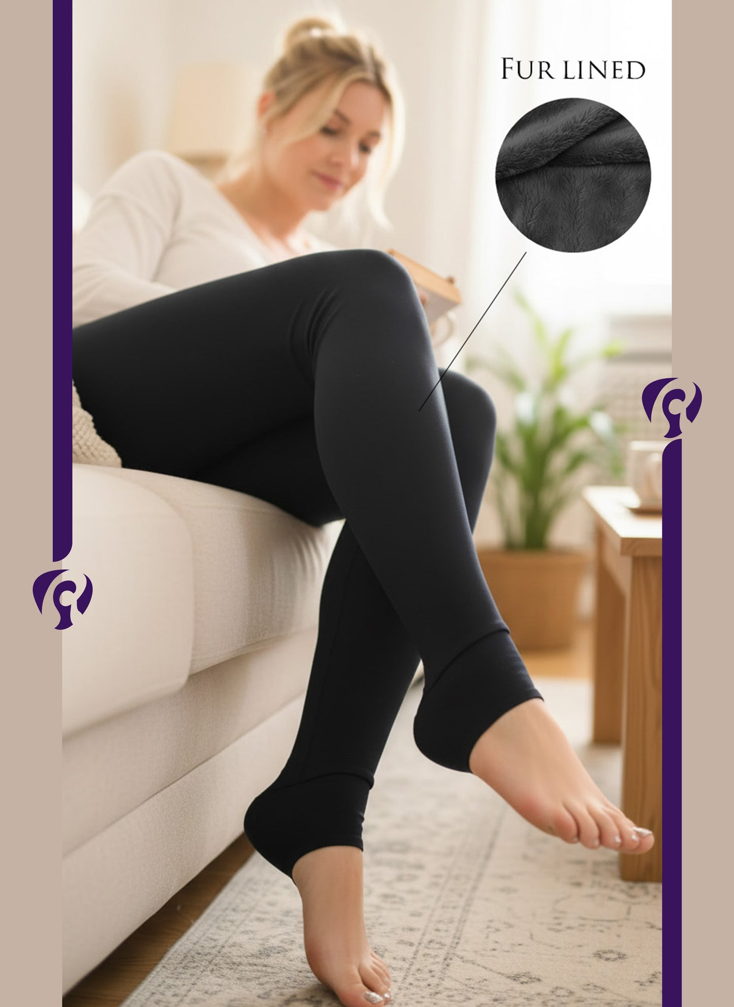 بنطلون ليجن مبطن