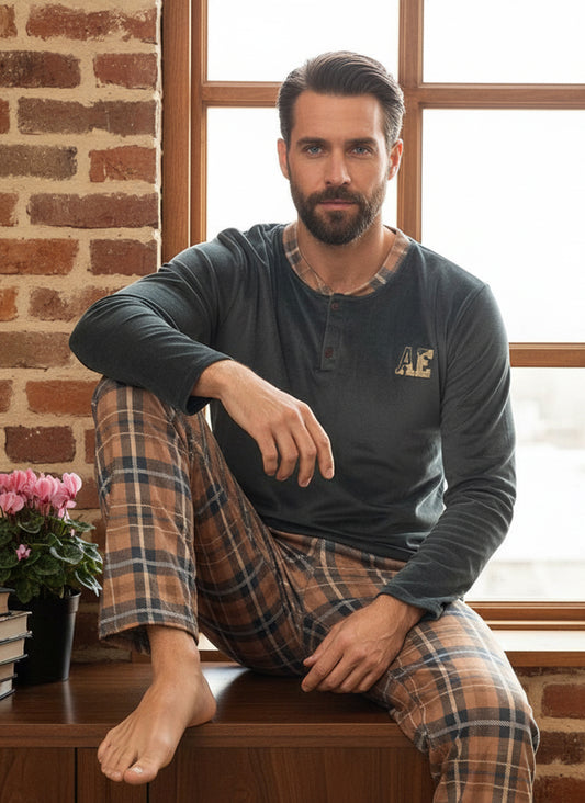 بيجامة رجالي مبطنة