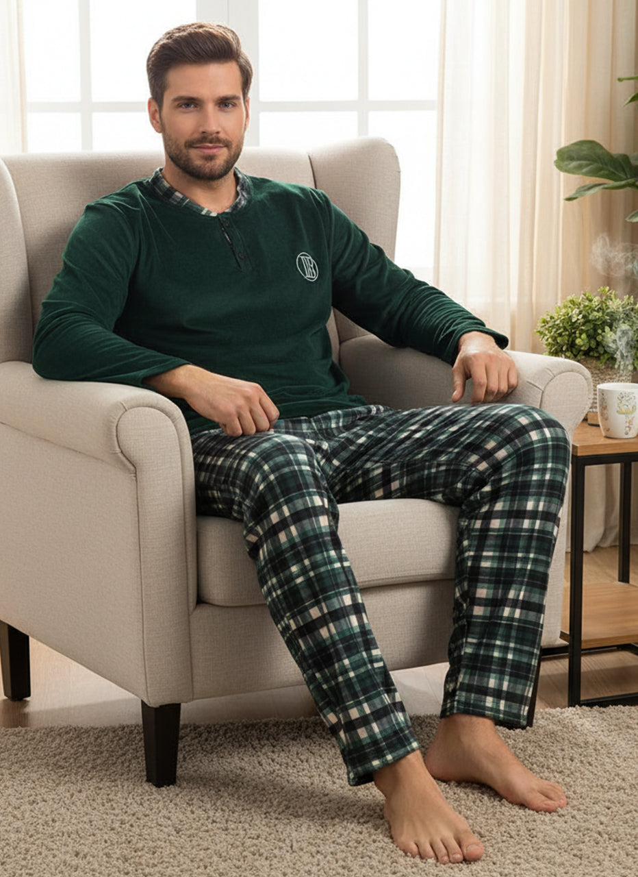 بيجامة رجالي مبطنة