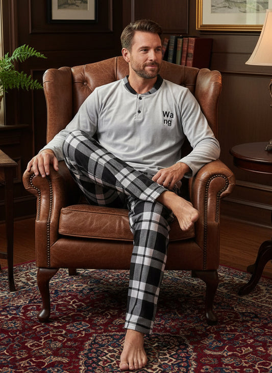 بيجامة رجالي مبطنة