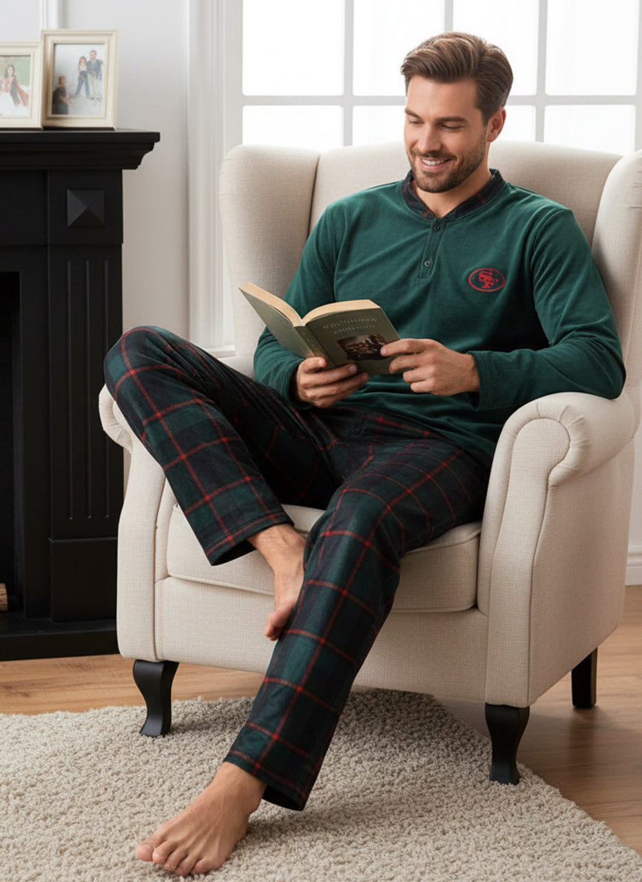 بيجامة رجالي مبطنة